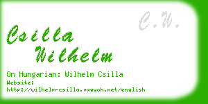 csilla wilhelm business card